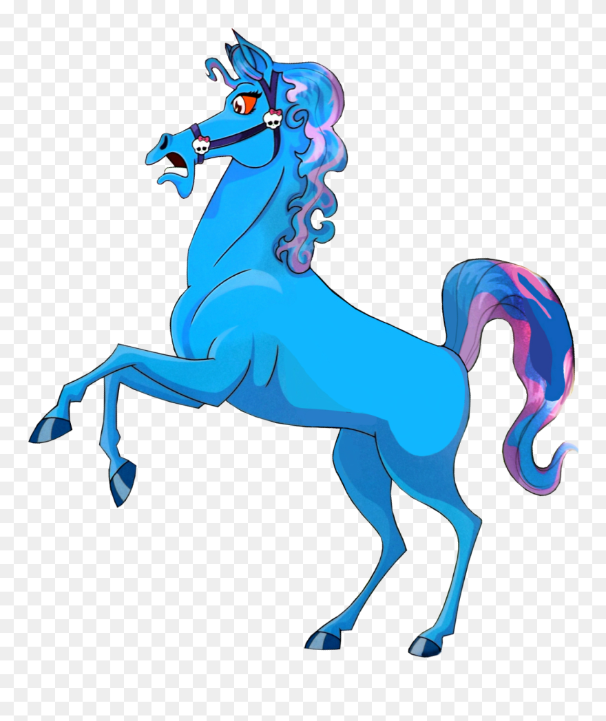 Pet Clipart Monster High - Blue Horse Monster High - Png Download