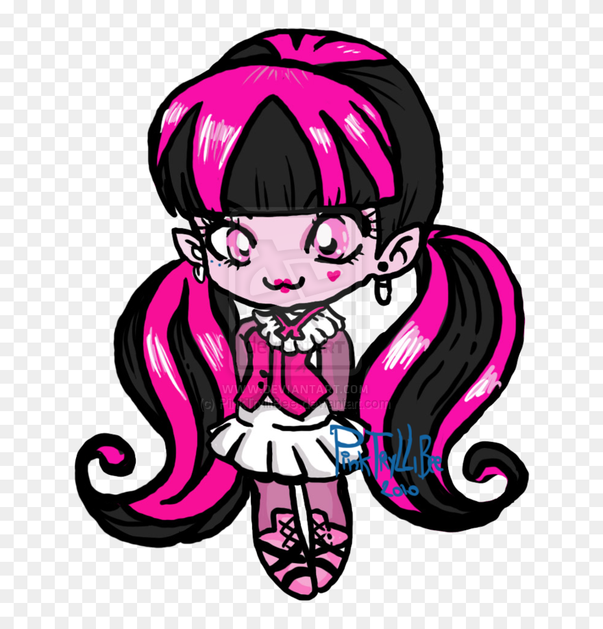 Dracula Wallpaper Clipart Images Gallery For Download - Monster High Draculaura Chibi - Png Download
