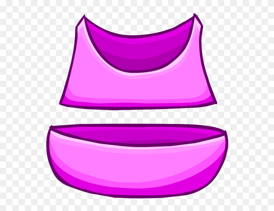 Transparent Bikini Clipart - Pink Swimming Suit Clipart - Png Download