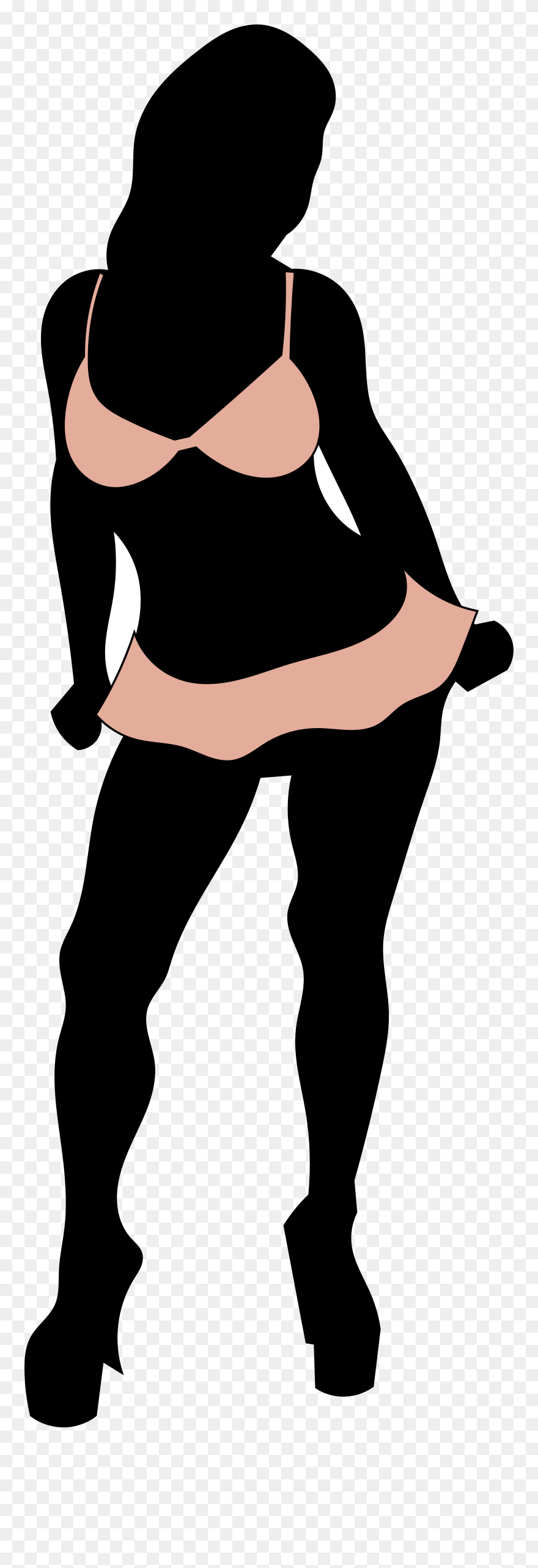 Silhouette Bikini Girls Png Clipart