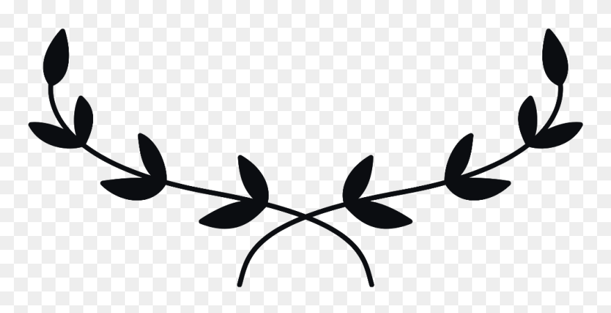 Black And White Leaves Border Clipart