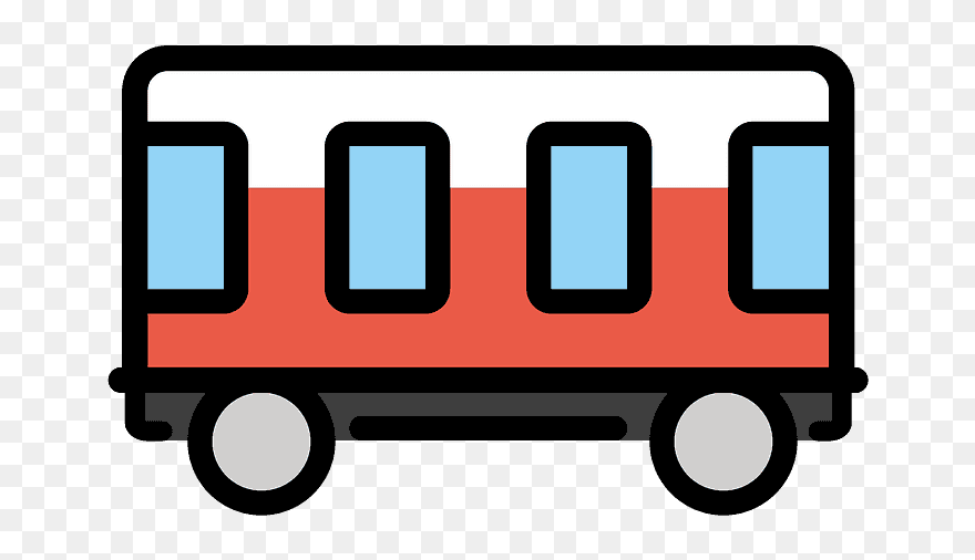 Railway Car Emoji Clipart - Clip Art - Png Download