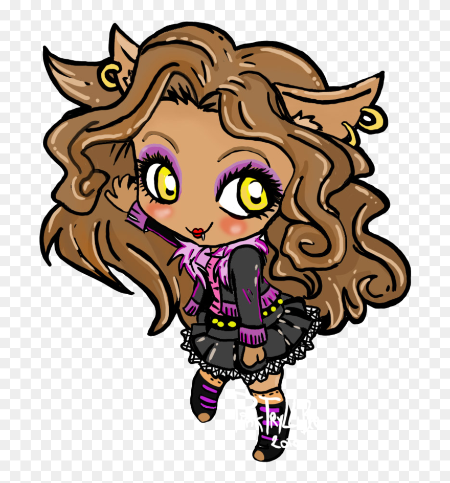 Clawsum - Monster High Clawdeen Wolf Clipart