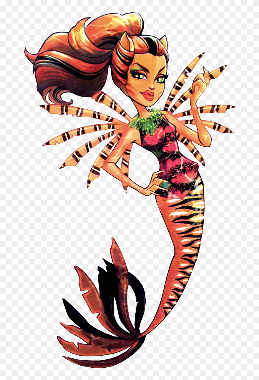 , Monster High - Monster High Great Scarrier Reef Toralei Clipart