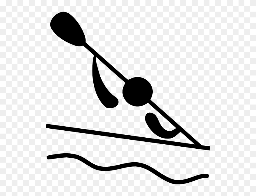 Rowing Free Png Image - Water Sport Clipart Black And White Transparent Png