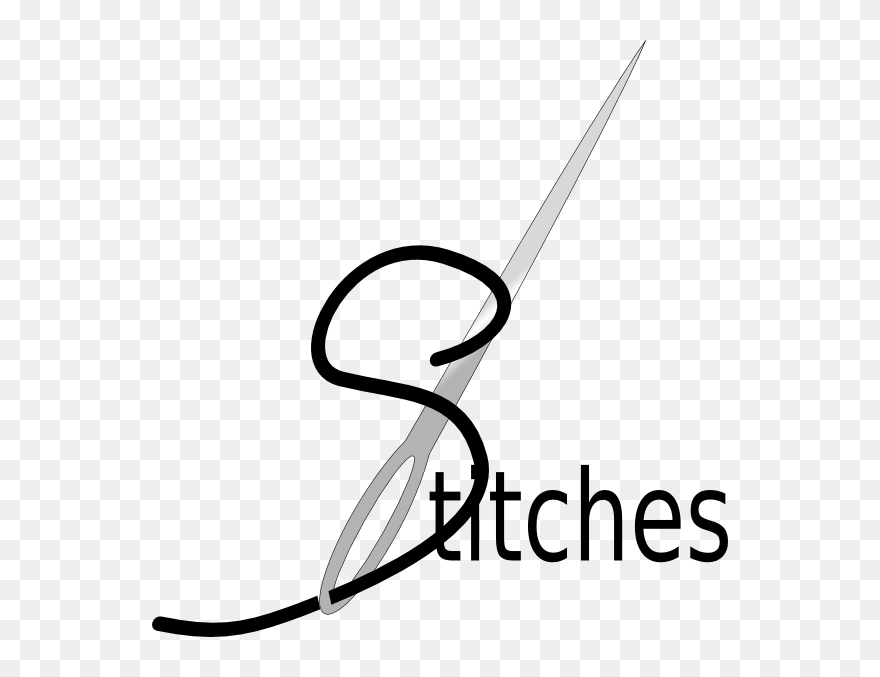 Transparent Needle Clipart - Stitches With Needle And Thread - Png Download