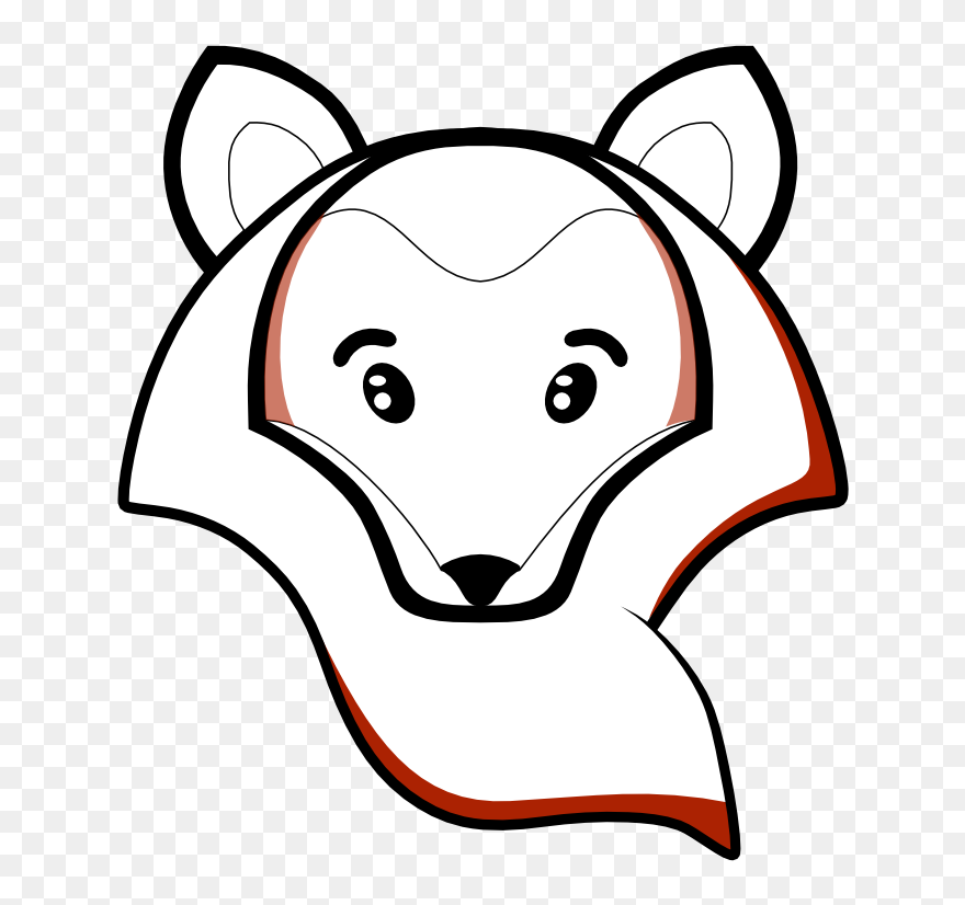 Fox Black And White - Book Black And White Png Fox Clipart