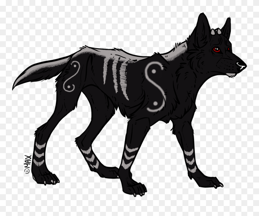 Rottweiler Puppy Hellhound Clip Art - Anime Hellhound Pup - Png Download
