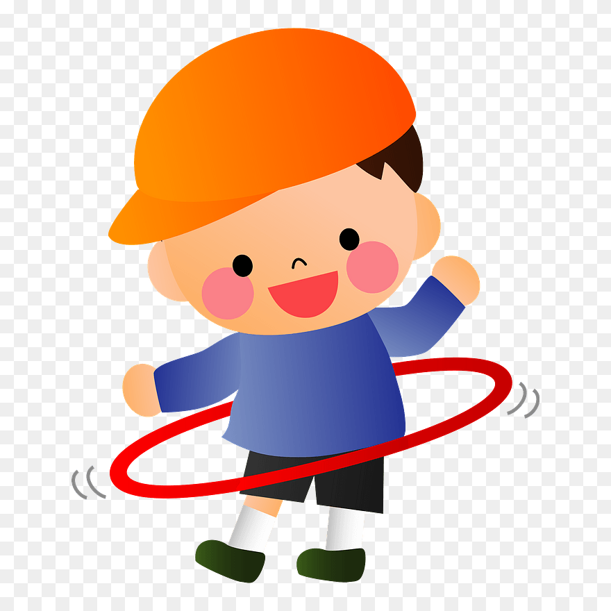 Child Boy Hula Hoop Clipart - Hula Hoop Clipart - Png Download