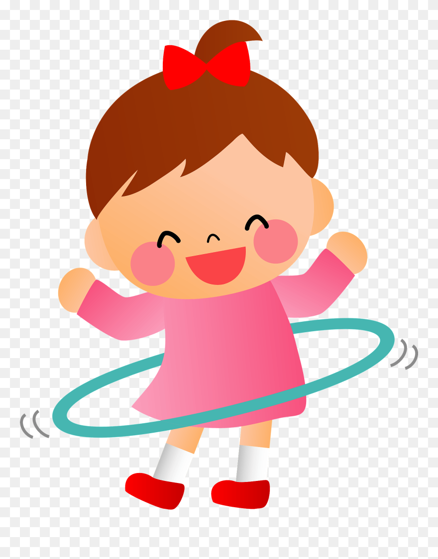 Children Twirling Hula Hoop Clipart Hula Hoop Clipart Png Download 5406218 Pinclipart