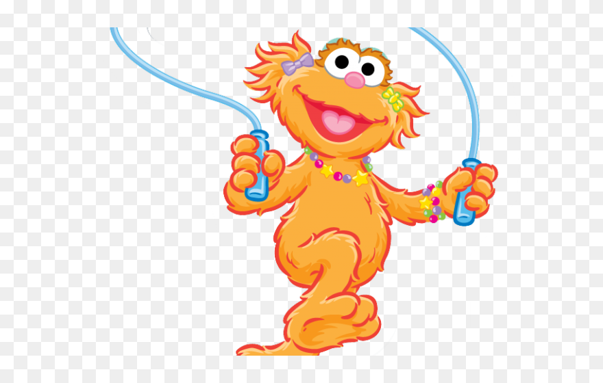 Transparent Hula Hoop Clipart - Sesame Street Zoe Cartoon - Png Download