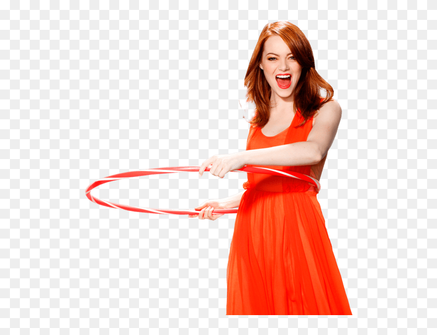 Emma Stone Hula Hoop Clip Arts - Emma Stone Png Transparent Png