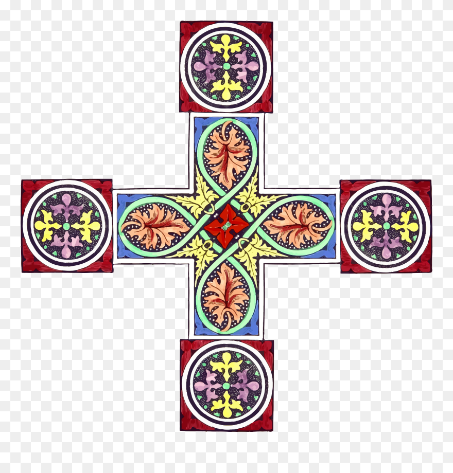 Ornamental Cross 2 Clip Arts - Cross - Png Download