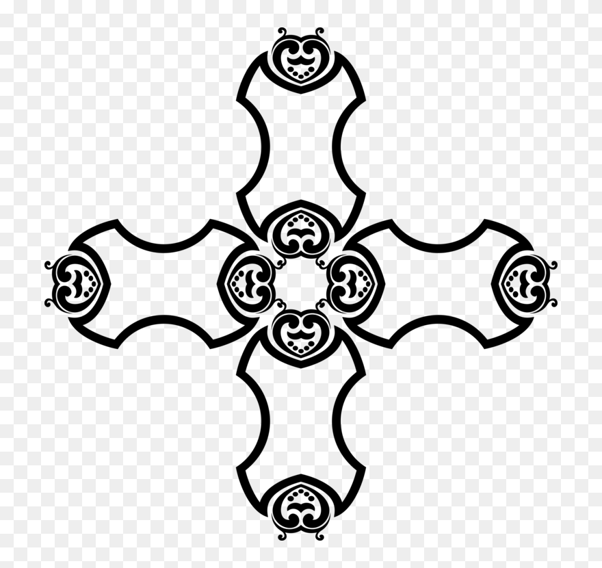 Line Art,plant,symmetry - Cartoon Clipart