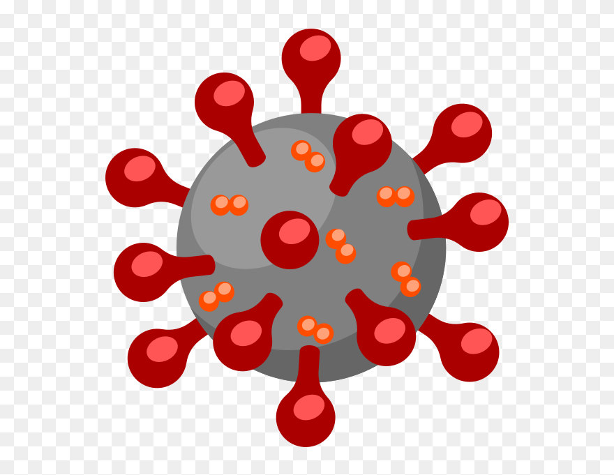 Sars Cov 2 Coronavirus Cartoon - Corona Virus Svg Free Clipart