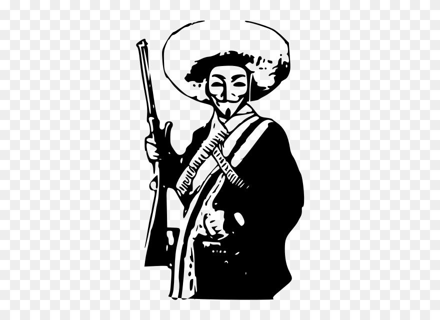 Emiliano Zapata Salazar Portrait Vector Illustration - Emiliano Zapata Vector Clipart