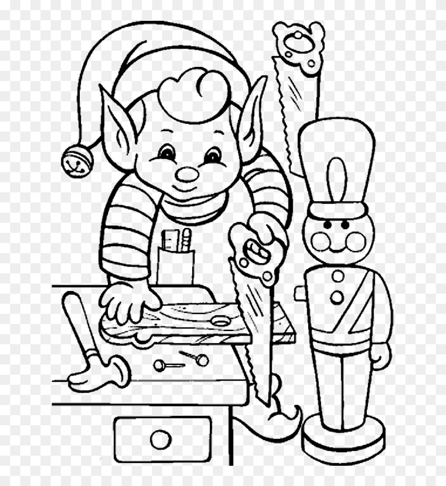 Boy Christmas Coloring Pages Clipart