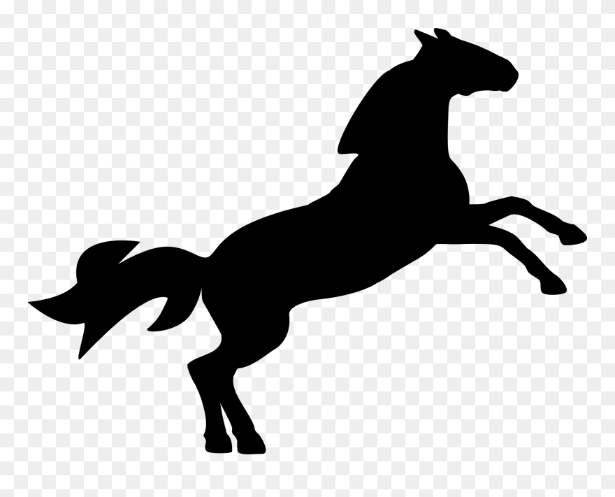 Transparent Horse Clip Art - Jumping Horse Cartoon - Png Download