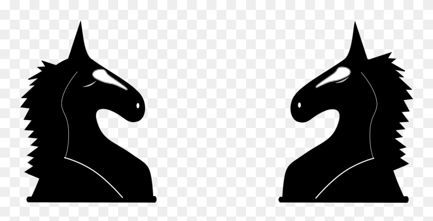 Catur Hitam Putih Clipart