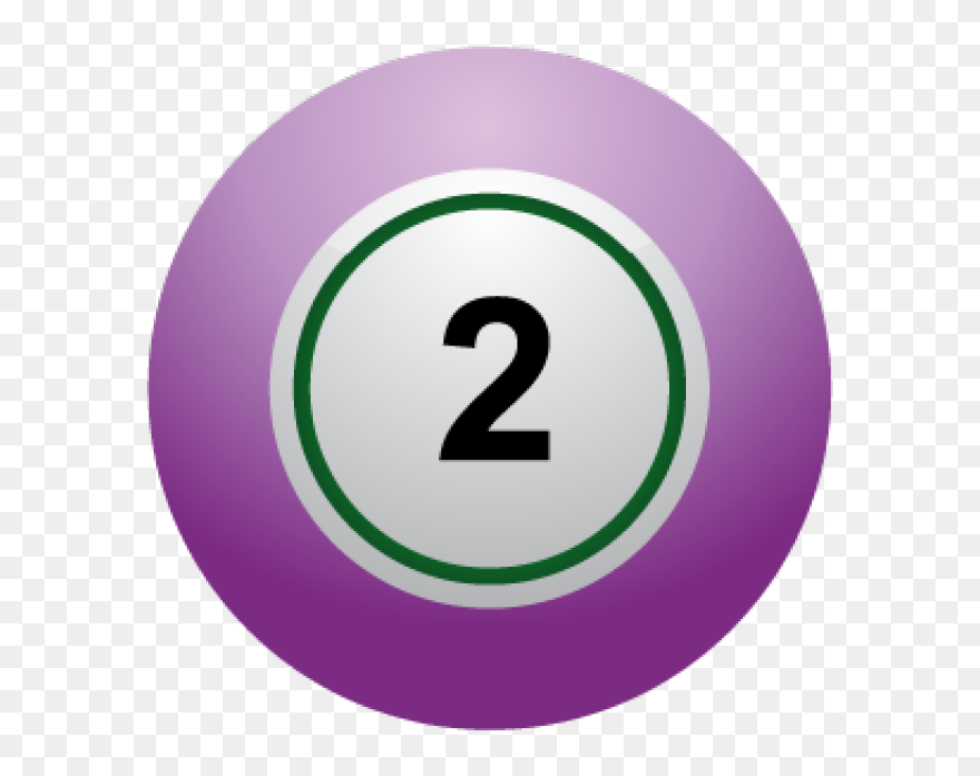 Numbers Clip Art - Lottery Ball Number 2 - Png Download