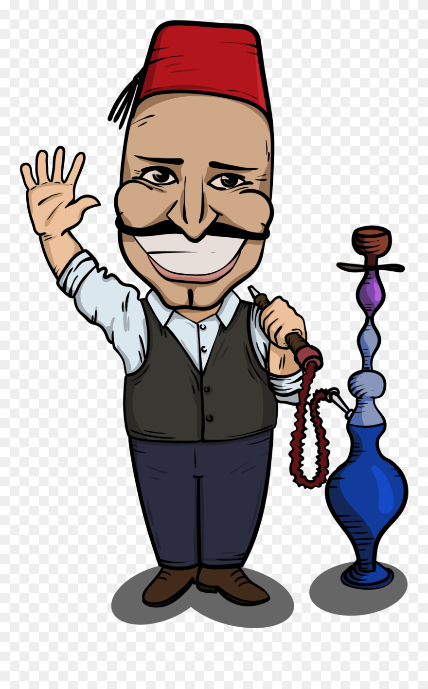 Willkommen Auf Pasha Shop - Shisha Cartoon Clipart