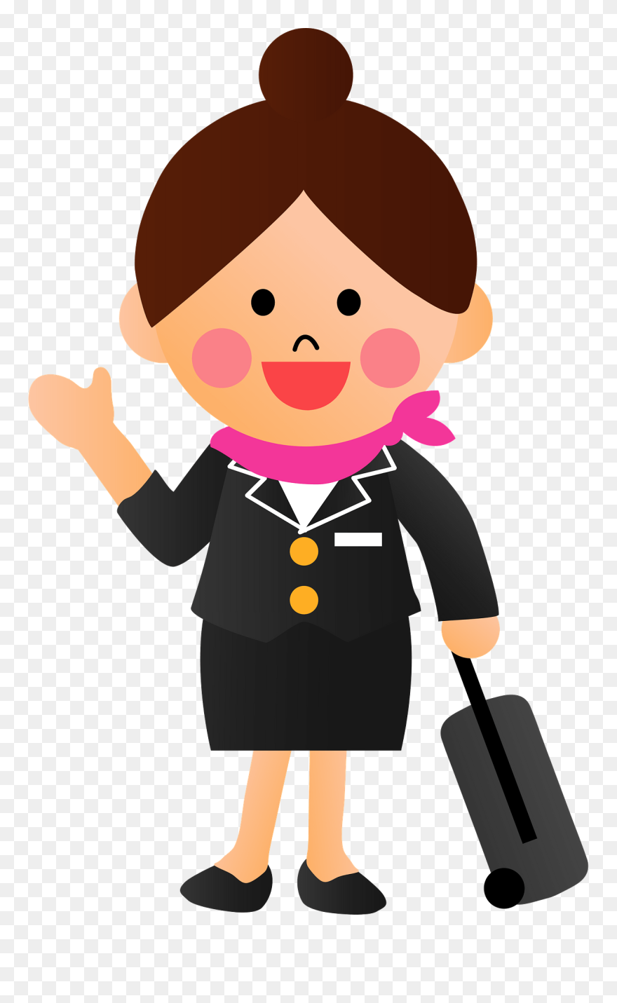Stewardess Image Clipart - Png Download