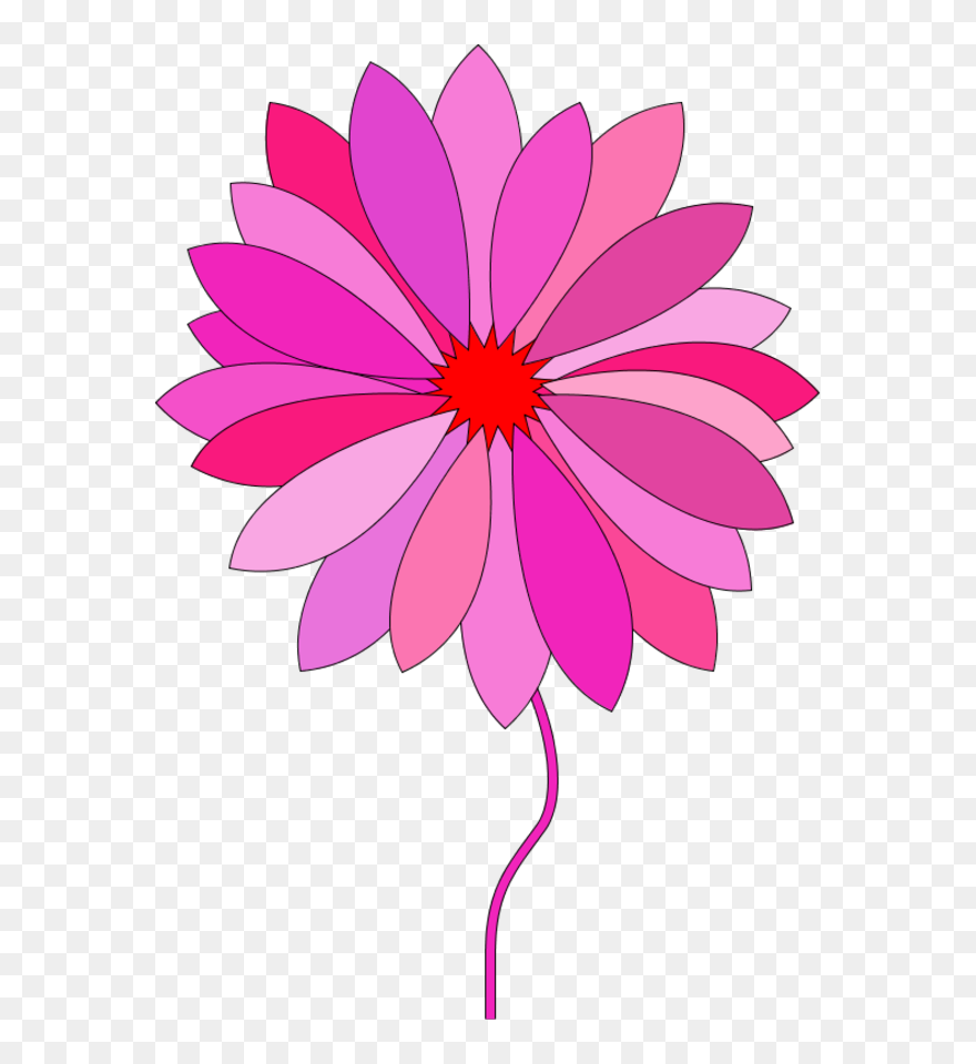 Flower Cartoon Blue Clip Art - Flowers Gif Png Cartoon Transparent Png