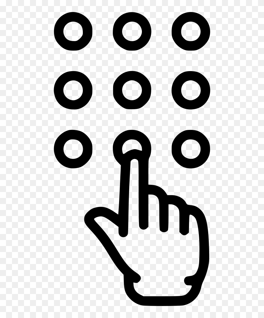 Dial Enter Password Numbers Keys Hand Svg Png Icon - Enter Number Icon Clipart