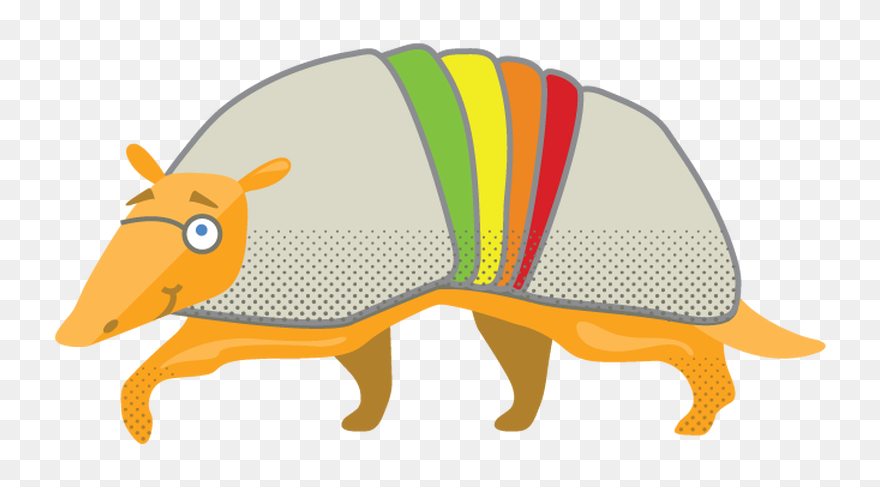 Armadillo Clipart Colorful - Portable Network Graphics - Png Download