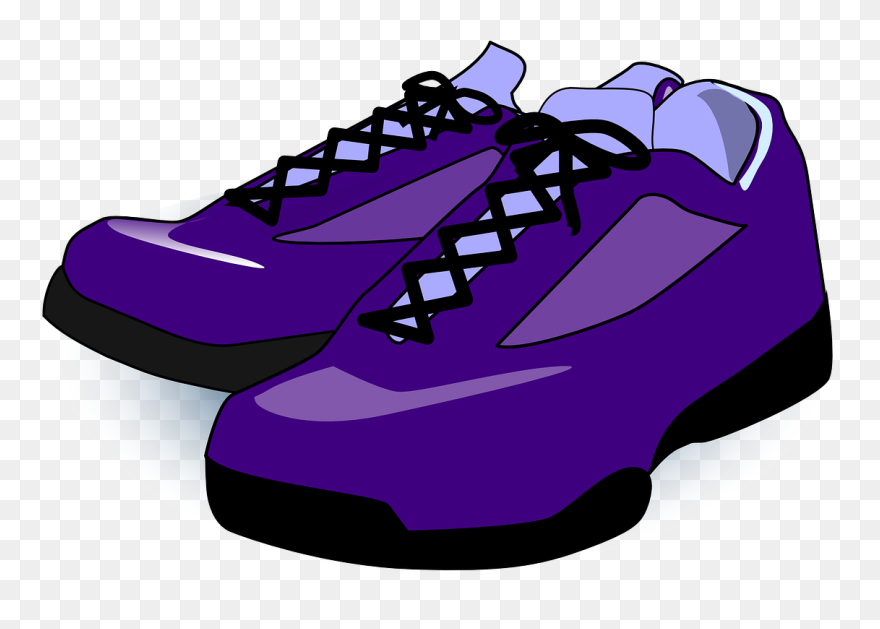 Purple Shoes Clipart - Png Download