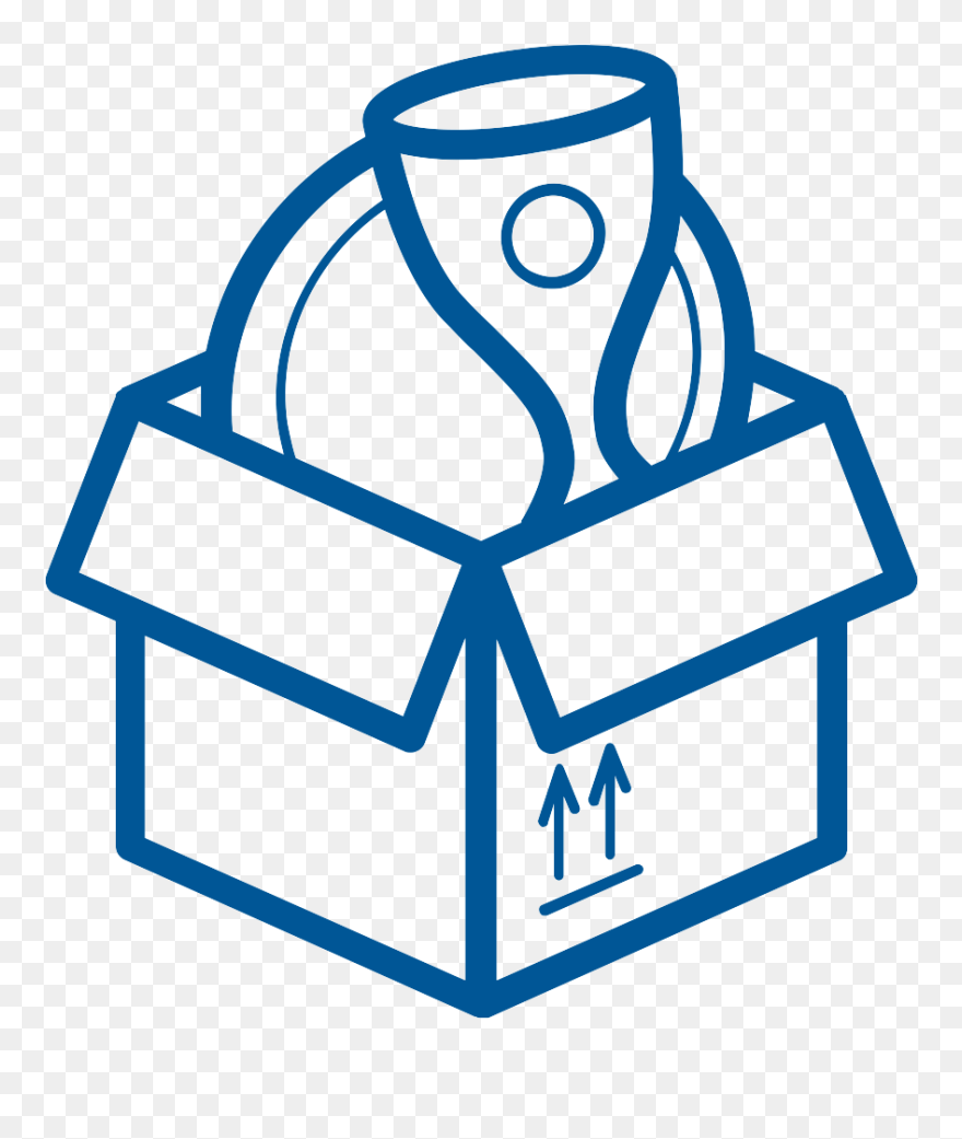 Excel Moving Outline Expenses - Cardboard Box Icon Clipart