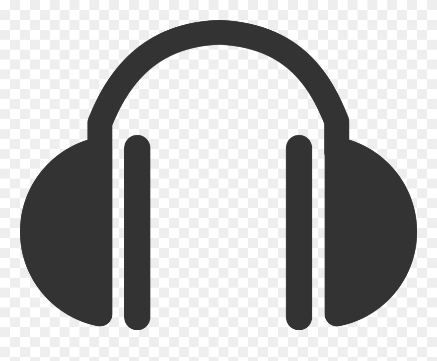 The Importance Of Listening - Headphone Logo Black And White Clipart