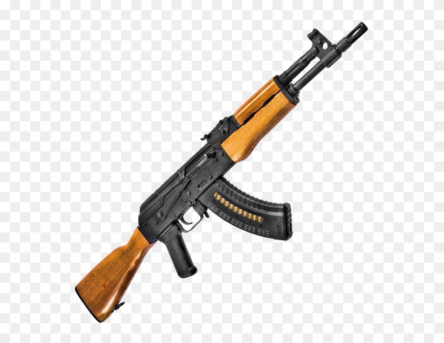 Transparent Ak 47 Clipart - Black Ak 47 Assault Rifle - Png Download