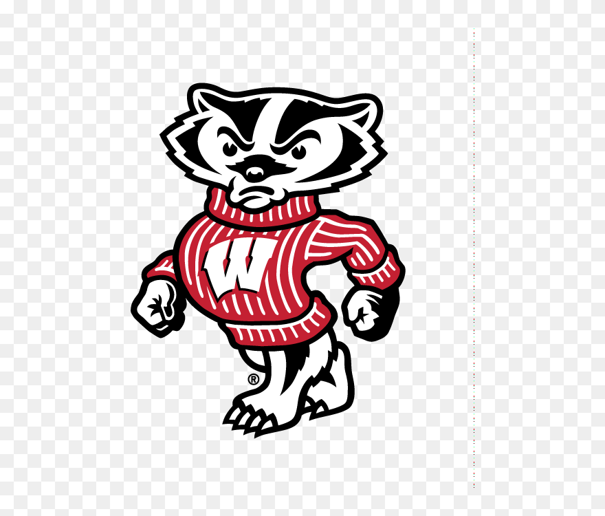 Transparent Bucky Badger Clipart - Wisconsin Badger - Png Download