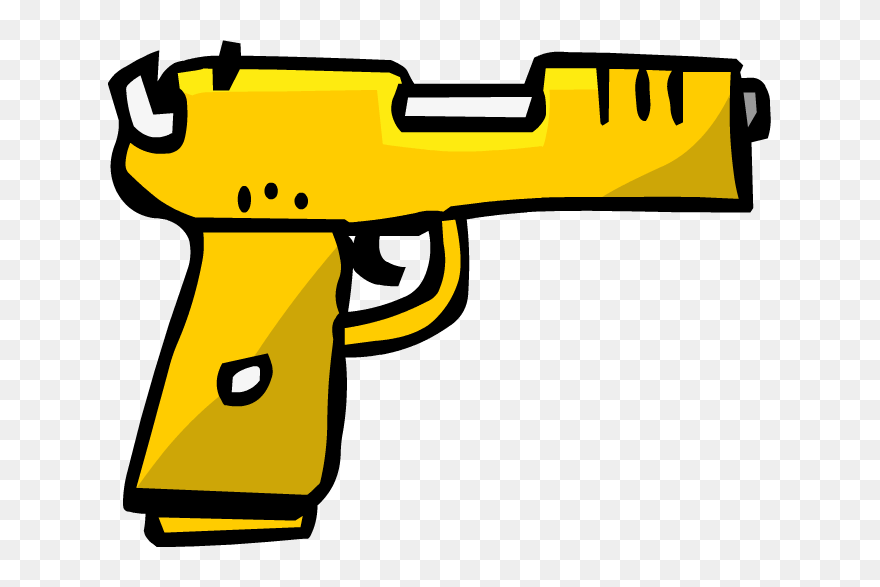 Transparent Gold Ak47 Png - Club Penguin Gun Clipart