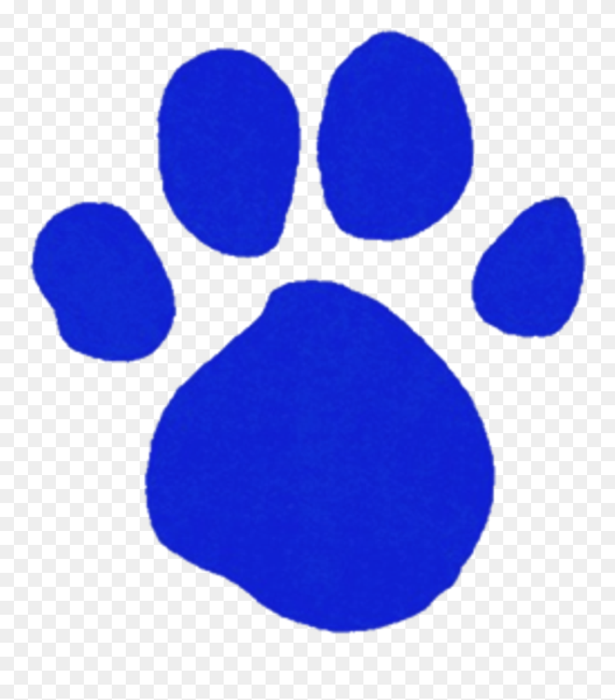 Transparent Blues Clues Png - Blue Clues Paw Print Clipart