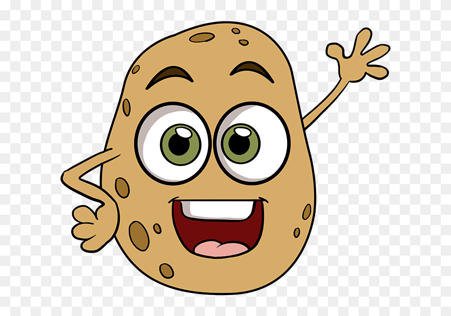 How To Draw Potato - Draw Potato For Kids Clipart