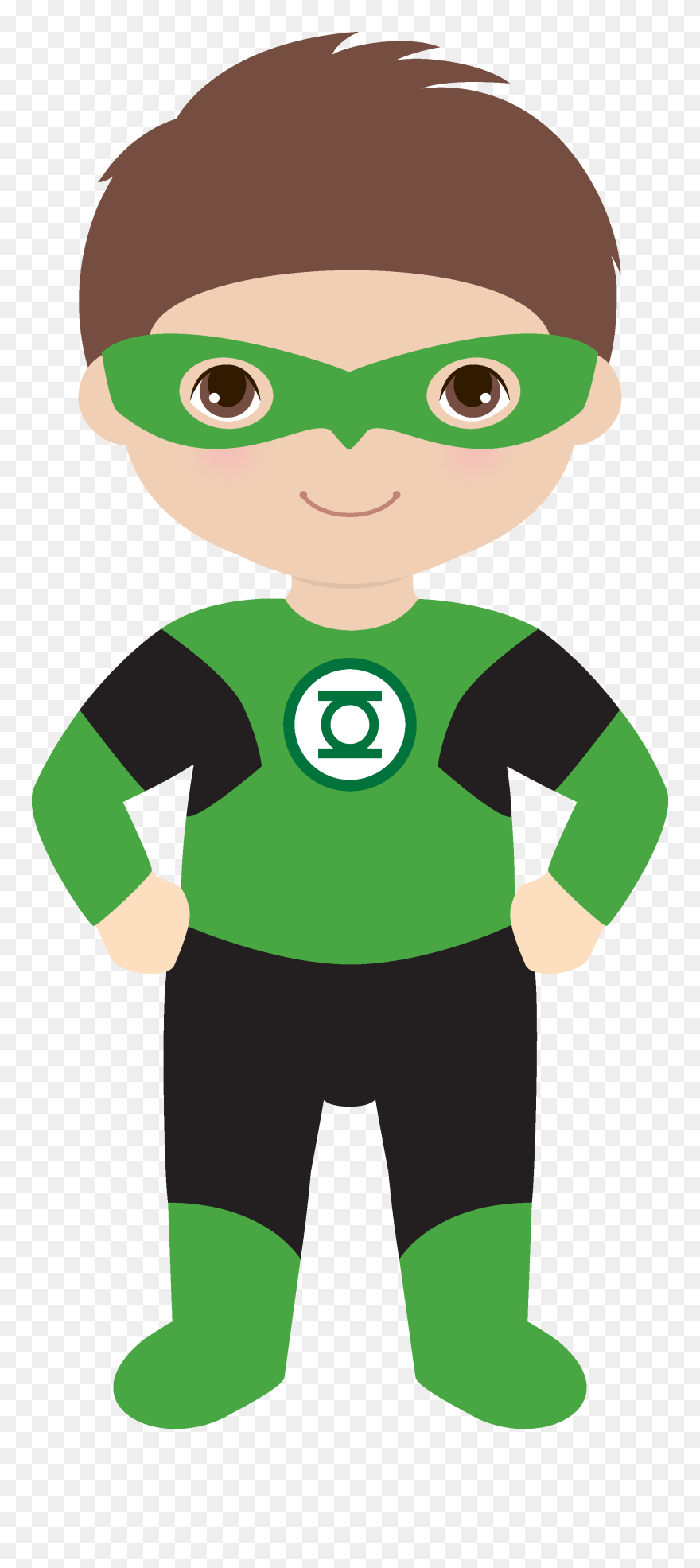 Candy Bag Template Green Lantern Superhero Baby Shower, - Superhero Clipart Green Lantern - Png Download