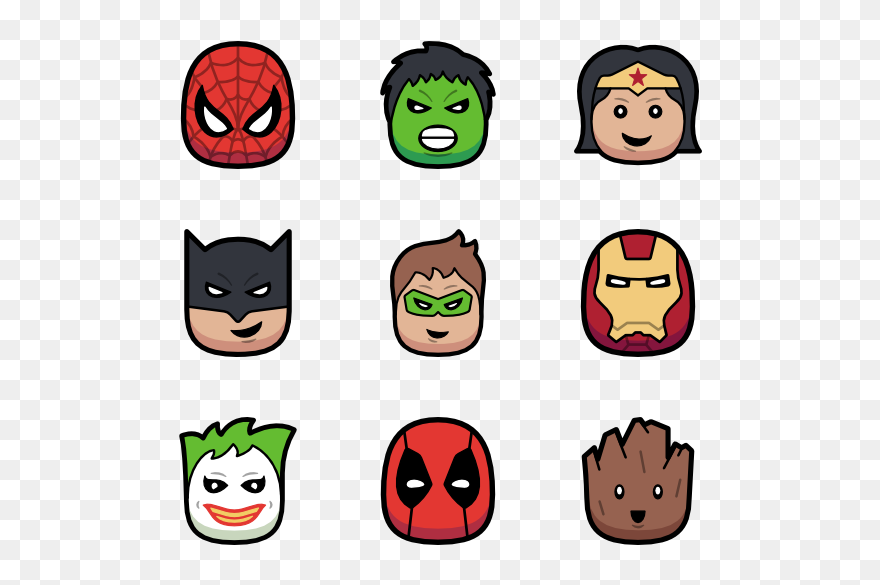 998 Free Vector Icons - Super Heroes Png Clipart