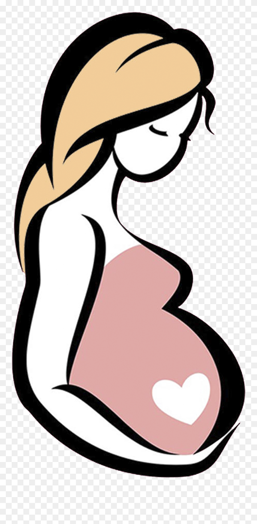 Pregnant Clipart Stretch Marks - Pregnant Clipart - Png Download