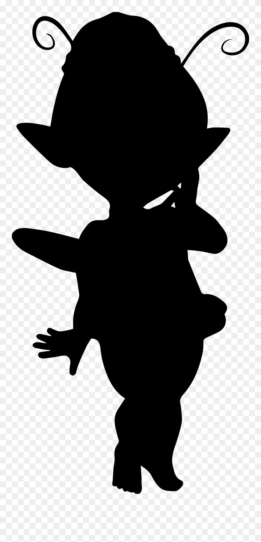 Silhouette Art Clip Art - Fairy Clipart Free Silhouette - Png Download