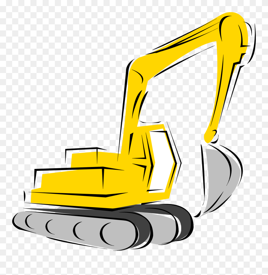 Backhoe Loader Heavy Equipment Clip Art - Equipment Clipart - Png Download