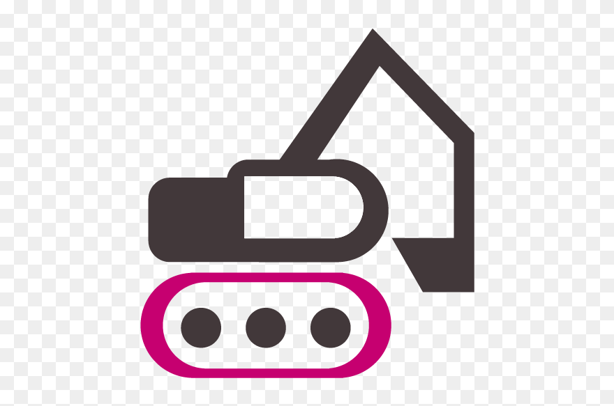 Singapore Clipart Backhoe - Excavator - Png Download