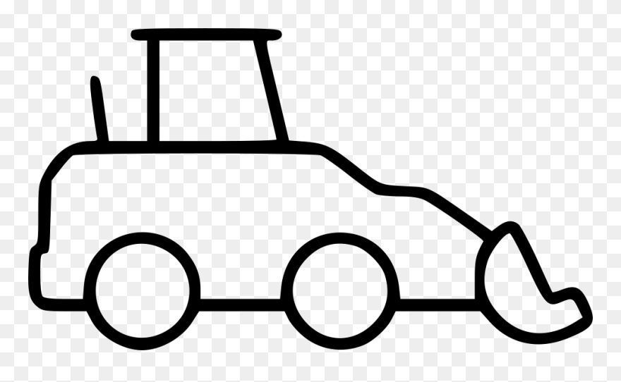 Transparent Excavator Clipart Black And White - Excavator - Png Download