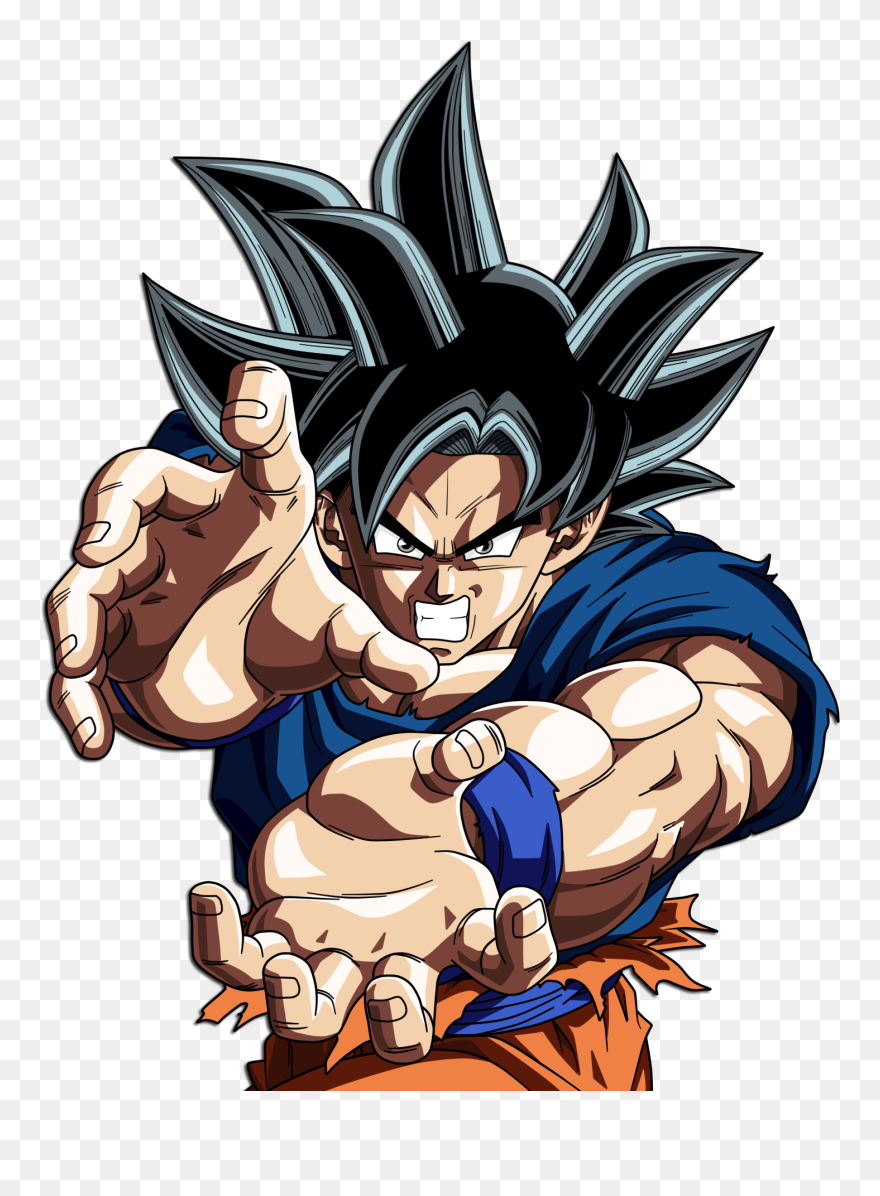 Goku Ultra Instinct Kamehameha Clipart