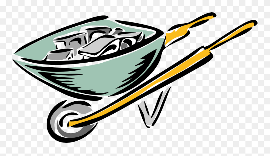 Free Construction Equipment Clipart, Download Free - Wheelbarrow Clip Art - Png Download