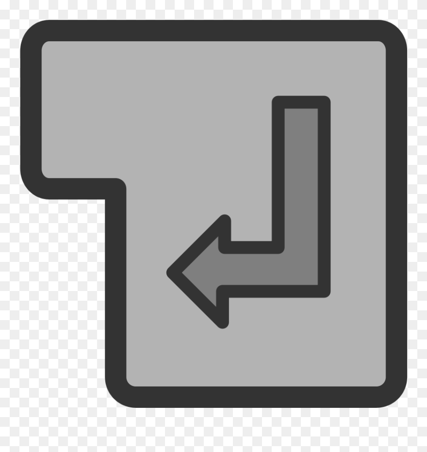 Key Enter Svg Clip Arts - Enter Keys On Keyboard - Png Download