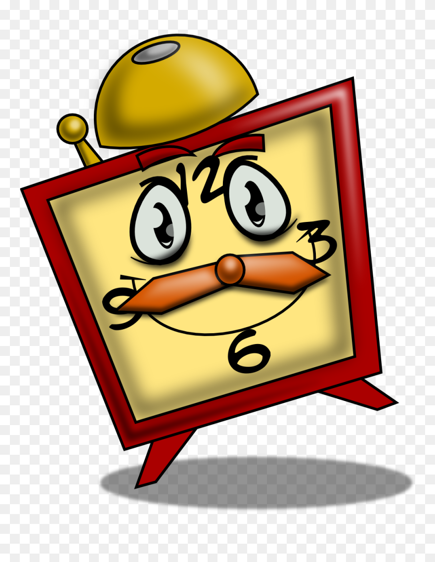 Alarm Clipart Happy - Free Cartoon Clipart Clock - Png Download