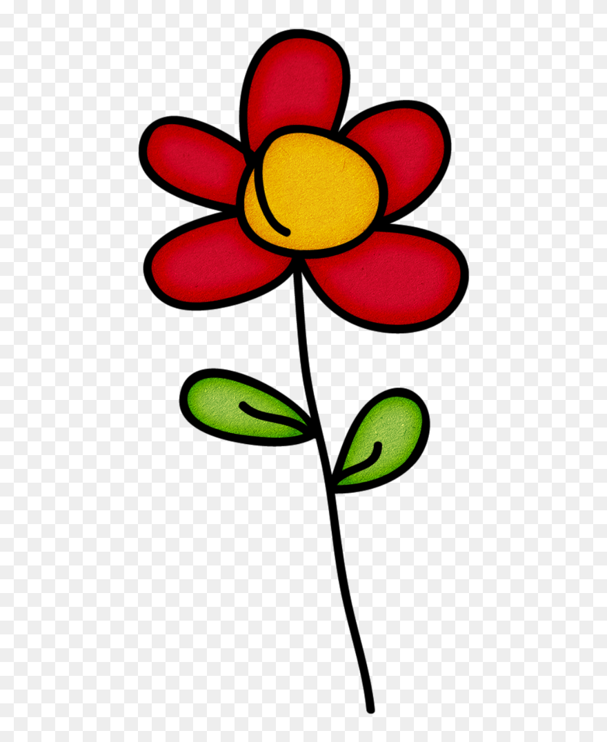 Free Flower Doodle Clipart Clip Art Royalty Free Library - Doodle Flower Clipart - Png Download
