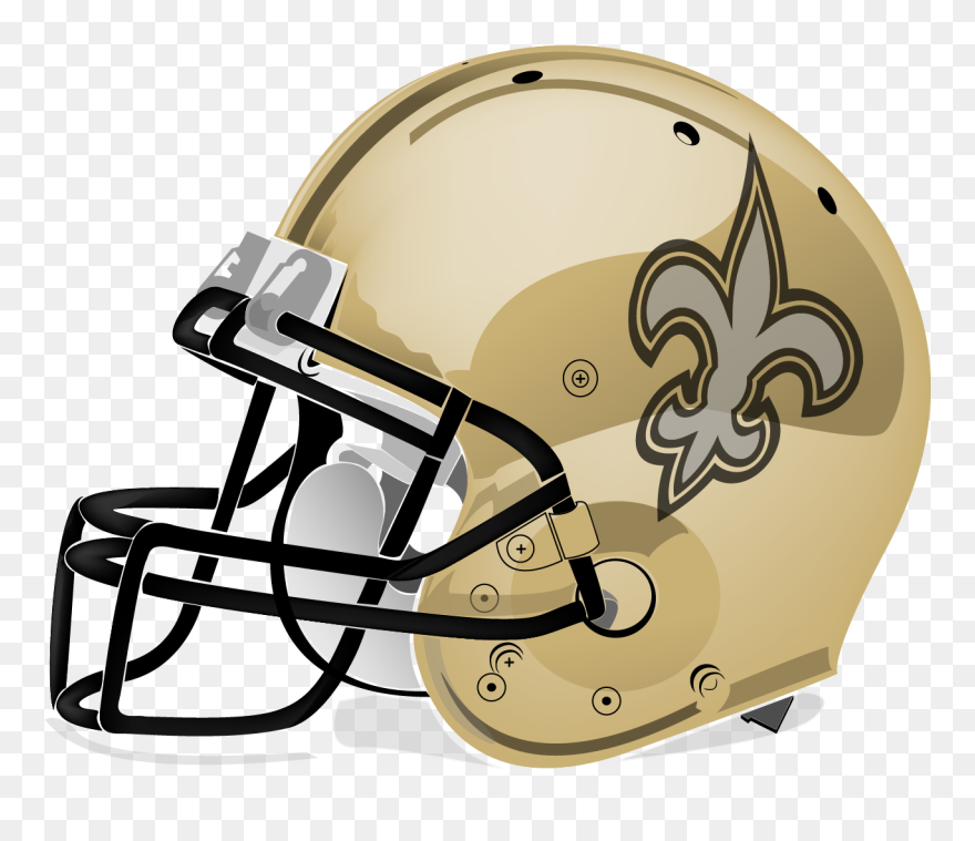 New Orleans Saints Nfl Football Helmet American Football - Orleans Saints Vector Logo Clipart